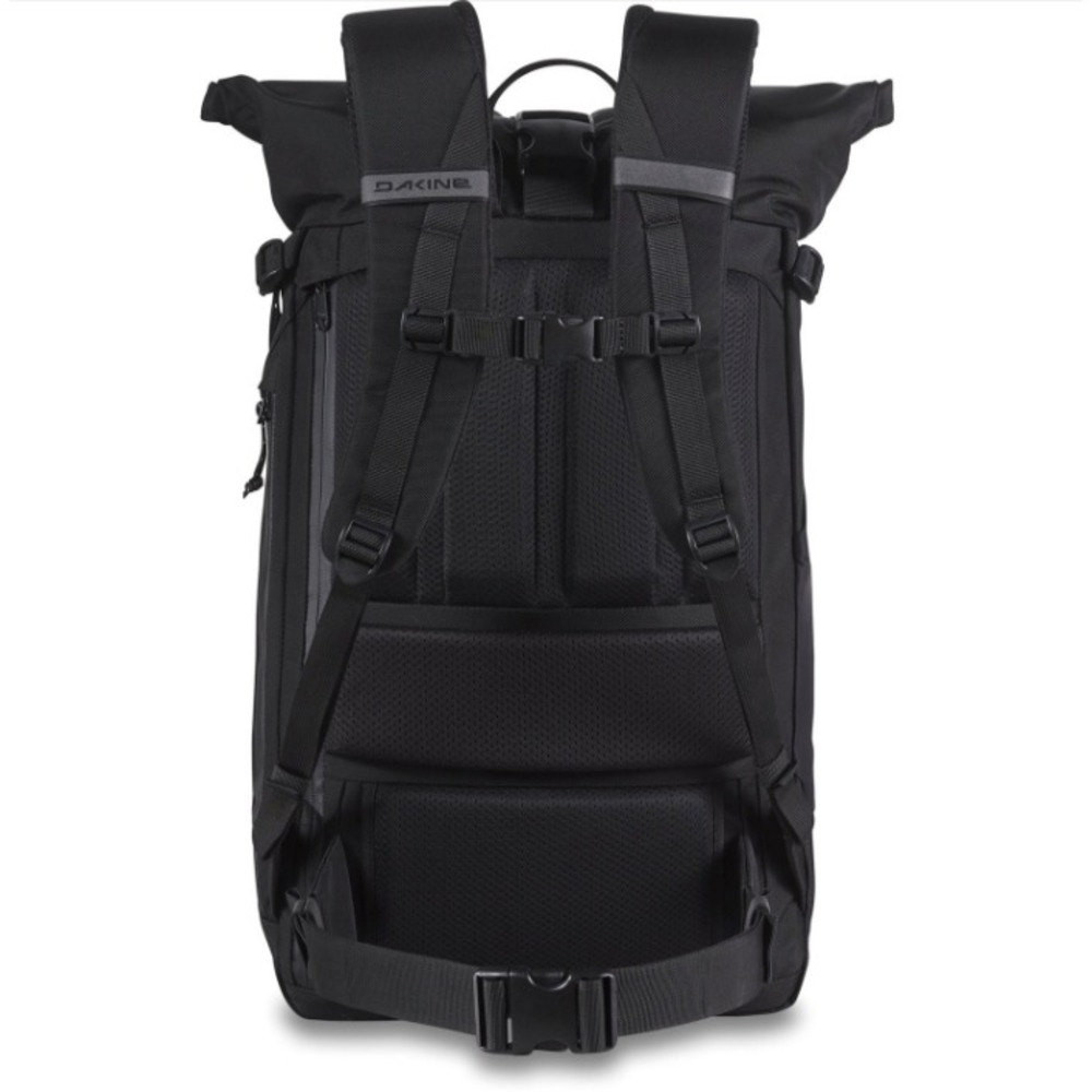 DaKine 25L Roll-Top Backpack –‎ Black Ballistic Nylon – 19x13x6 Laptop Bag - Picture 9 of 9